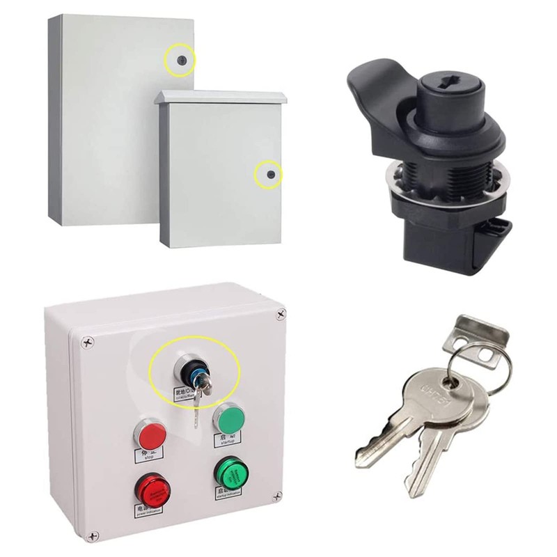 HOWDIA 1Pcs Push Button Lock Glove Box Latch, Tool Box