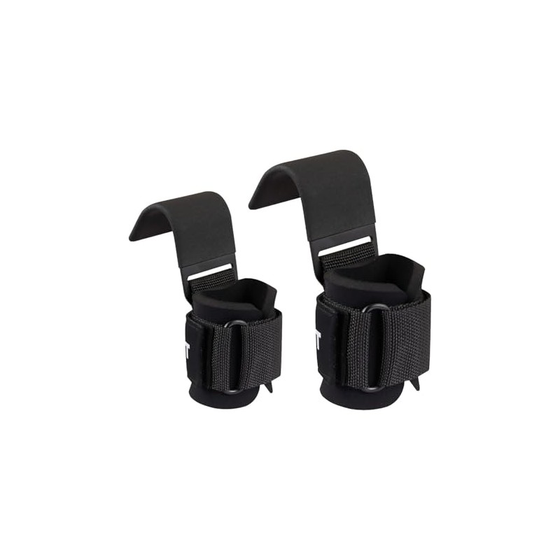 Weight Lifting Hooks (Pair), Heavy Duty Power Wrist Straps Hand