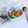 (Blue) - WAIT FLY Heart-Shaped Bowls for Salad Soup Snack