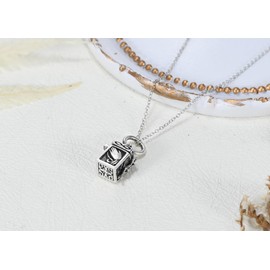 AeraVida Prayer Hand Personal Box Locket .925 Sterling Silver Pendant Necklace | memory locket | locket pendant necklace | sterling silver necklace women, Metal, No Gemstone