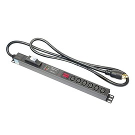 Metered-Breaker-Surge Protection PDU, 240V, L6-30P, 30A, 7200watts, (6) C13 Outlets, Crypto Mining, Data Centre, ASIC/RIGS