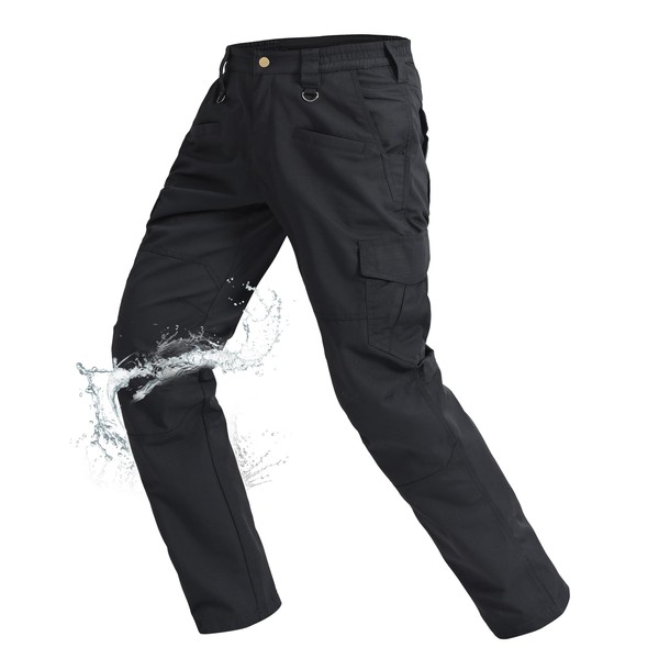 Rapoo Cargo Pants for Men Waterproof Hiking Work Tactical Military