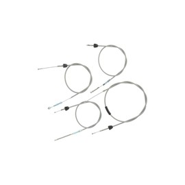 Motoflex Bowden Cable Set in Grey, Hycomat, Starter Fkt. Length 38 mm, Inner Brake Lever - Simson Schwalbe KR51/1