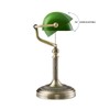 Newrays Green Glass Bankers Desk Lamp with Pull Chain Switch