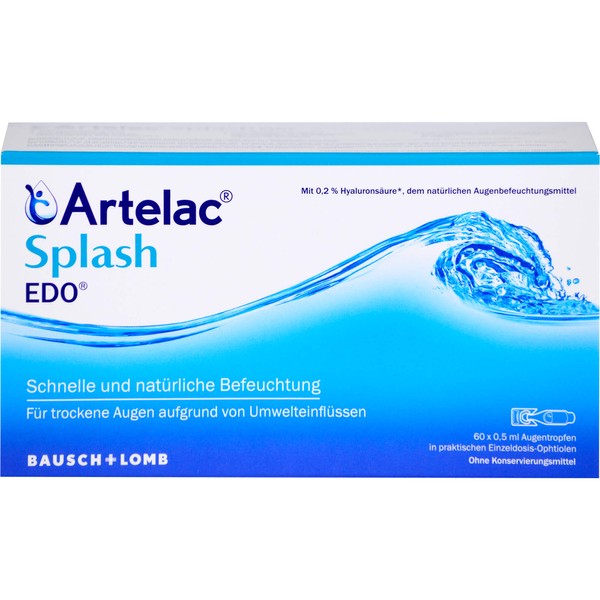 Artelac Splash Augentropfen EDO, 60 pcs. Single-dose pipettes