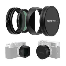 Freewell CPL/GMIST (1/4) Filter Kit with Lens Hood for Fuji X100 Series (X100, X100S, X100F, X100T, X100V, X100VI) (Black)