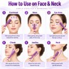 Purple Face Roller with 30 Germanium Nodes, Facial Massage Roller