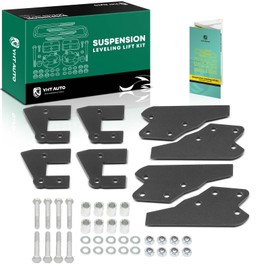 YHTAUTO 3 inch Front and 3 inch Rear Full Leveling Lift Brackets w/Hardware Kit Compatible with Polaris Ranger 570, Ranger Crew XP 900/1000, Ranger XP 900/1000, 3"+3" Suspension Leveling Lift Kit
