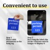 HEVLE Clear Parking Permit Holder, Handicap Placard Holder, Rear View