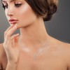 Beavorty 2pcs Dainty Necklaces for Women Stylish Cube Pendant Jewelry