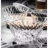 Le'raze Glass Diamond Design Bowl - Decorative Centerpiece for Kitchen