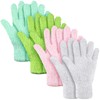 4 pares de guantes de microfibra lavables y reutilizables, guantes