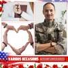 Wavwavw 60 Pcs Bulk Veterans Bracelets Gift Patriotic Party Favors