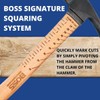 Boss Hammer Construction Grade Titanium Hammer with Tough Tennessee Hickory