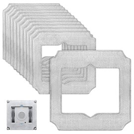 Moorstdel 12 Stück für Ecovacs Winbot Mini Ersatzteile Wischtücher Reinigungspad, W-CC02-0012 Reinigungspad, für Ecovacs Winbot Fensterputzroboter Mikrofaser Wischmop Reinigungstuch