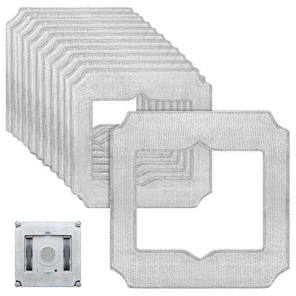 Moorstdel 12 Stück für Ecovacs Winbot Mini Ersatzteile Wischtücher Reinigungspad,