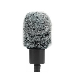 PhantAccy Pop Filter/Windscreen for Audio-Technica AT-2020 AT-2035 AT-2040 AT-2040 AT-2050 AT-2500 AT-4040 Microphones, Furry Mic Cover for Wind and Ambient Noise Reduction (Furry-BlackWhite)