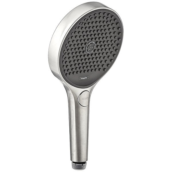 hansgrohe Rainfinity 5-inch Modern Handheld Shower Head 3-Spray PowderRain, Intense PowderRain, MonoRain in Brushed Nickel, 26864821