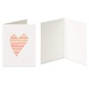 Papyrus Blank Cards with Envelopes, Heart and Peacock (2-Count)