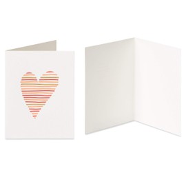 Papyrus Blank Cards with Envelopes, Heart and Peacock (2-Count)