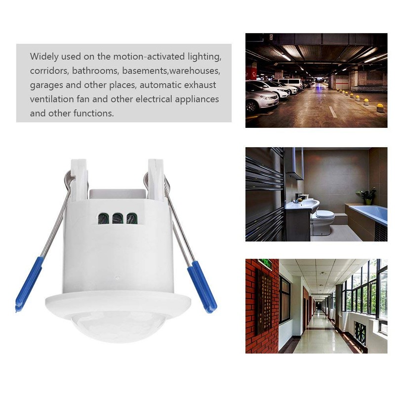 Sensor Light 360° Recessed Automatic PIR Motion Sensor with Time