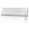 Wireless Mechanical Keyboard, Velocifire VM02WS 104-key Full Size Ergonomic with