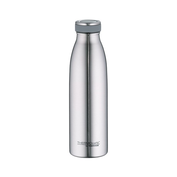 TC BOTTLE 0,50l, stainless steel mat, Thermosflasche aus Edelstahl, 12