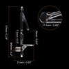 sourcing map Plastic Locking Shelf Pins, 20pcs Clear Self-Locking Shelf