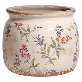 Xiaan Jiaju Flower Pots, Vintage Planters for Indoor Plants, 6.29'' Plant Pots with Drainage, Ceramic Pots for Plants, Vase & Planters, Indoor Planter for Home, Fall Decor, Purple Red