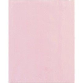 BOX USA BPBAS1195 Anti-Static Flat 4 Mil Poly Bags, 12" x 12", Pink (Pack of 1000)