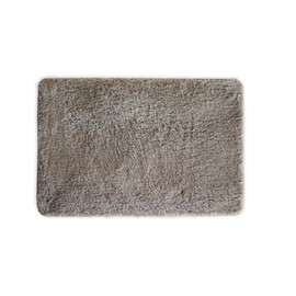 Queen Mary Bathroom Rug, Luxury Soft Plush Shaggy Thick Fluffy Microfiber Bath Mat, Non-Slip Rubber Back, Floor Mat Water Absorbent 17x24 Inch Mocha