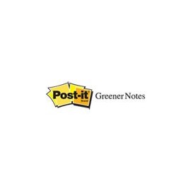 Post-it Greener Notes Products - Post-it Greener Notes - Recycled Notes, 1-1/2 x 2, Four Pastel Colors, 12 100-Sheet Pads/Pack - Sold As 1 Pack - Self-stick removable pads are great for quickly jotting down important messages.