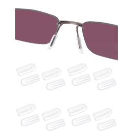 JAPower 8 Pairs Eyeglasses Nose Pads Soft Silicone Anti-Slip Nosepads Nose Piece Replacement for Eyeglasses Sunglass