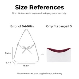 FANJI Project Handbag Organizer Insert for LV Carryall PM, Custom Fit Inside Premium Prunoir Lightweight WaterResistant Purse Insert with Cup Holder Accessories