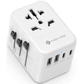 NOVOO Travel Adaptor Worldwide 21 W
