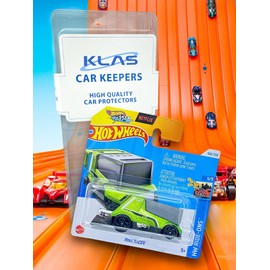 Hot Wheels Rink Racer (Green, Silver & Black) 5/5 HW Ride-Ons - 2024-168/250 (Short Card) - includes a KLAS Car Keeper Protector Case - HTF11
