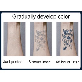 2 PCS Pegatinas De Tatuaje A Base De Hierbas Alas Jugo De Brazo Hombres Y Mujeres Tatuajes Temporales