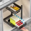 Garvee Under Sink Organizers Storage 3 Tier Slide Out Kitchen