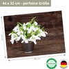 Place Mat - Snowdrop in Pot - 12 Pieces Made
