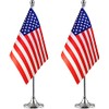 ZXvZYT 2 Pack US flag USA Table Flag Small Mini