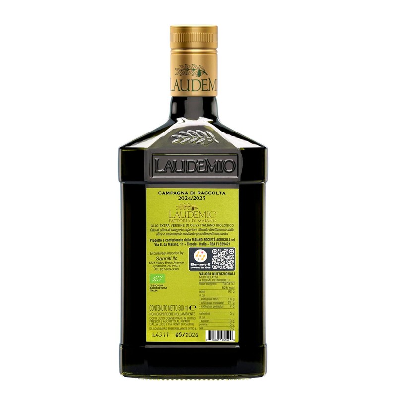 Sanniti Laudemio Organic Extra Virgin Olive Oil Fattoria di Maiano,