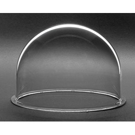 JMX Acrylic/PC CCTV Replacement Clear Camera Dome Cover Security Camera Housing Pet Dog Fence Window Skylight Window (3.5 Inches, Transparent)