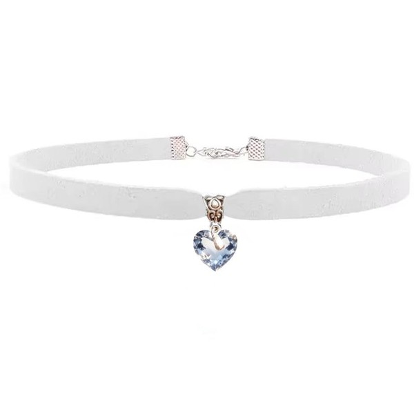 Gregory Crafts & Gifts Velvet Heart AB Crystal Pendant Choker