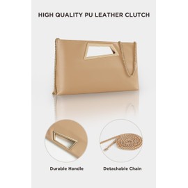 Coucoland Clutch Purse for Women - Evening Bags PU Leather Glitter Fashion Purse Handbag for Wedding Party Daily