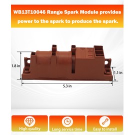 WB13T10046 Gas Range Spark Module Fits For GE 100-240 Volt 4 Exits Pulse Igniter,Replace BK50044.52, AP3778816, PS952864 etc