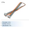 MECCANIXITY 2 Pcs 10 Pin Flat Rainbow Ribbon Cable FC/FC