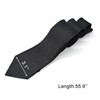 Classic Black Mens Solid Ties Neckties for Men Formal Neck