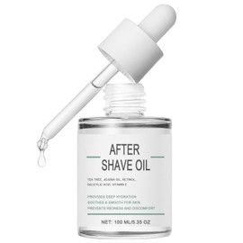 MOC LINK MOC LINK 100ml Soft Serve After Shave Oil for Face Neck Legs Underarms Bikini Areas - Prevents Redness, Ingrown Hairs, Provides Deep Hydration & Soothes After Shaving, Suitable for Women & Men