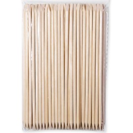 COLORBIRD Wood Stick, Nail Stick, Cuticle Treatment, Pusher (100, 5.9 inches (15 cm)