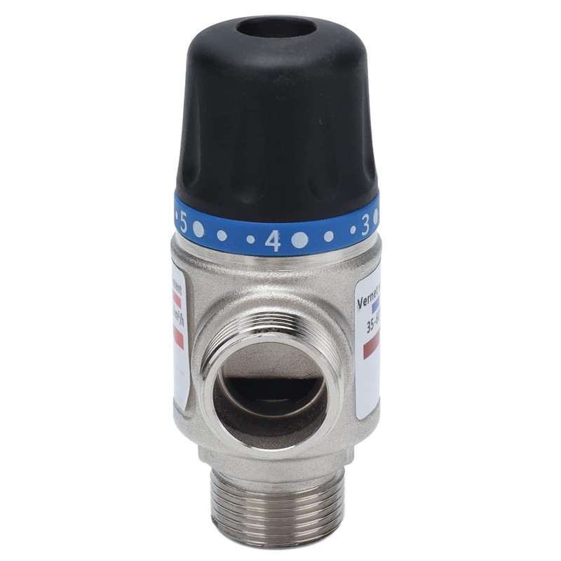 Thermostatic Mixing Valve, Threaded Tee Brass Mixing Valve 35-60℃ 95-140℉)